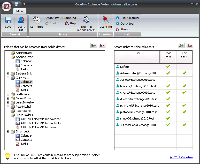 (1) Codetwo Exchange Folders - Selecting Exchange Folders For 