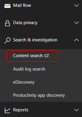 How to export Office 365 mailboxes to pst - Content Search