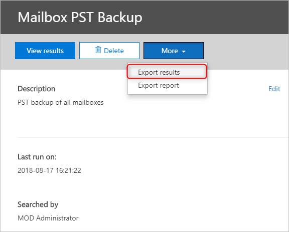 Powershell command to export mailbox to pst office 365