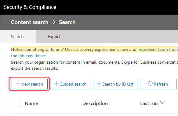 How to export Office 365 mailboxes to pst - New Search