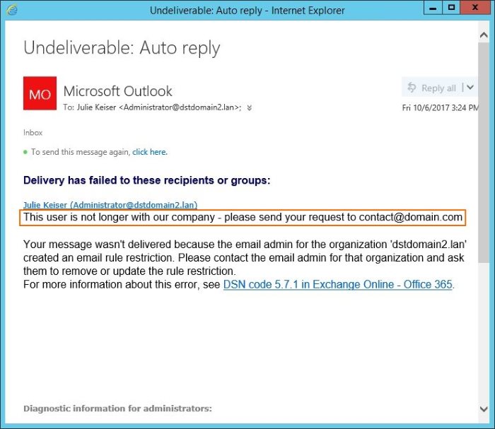auto reply microsoft outlook 2013