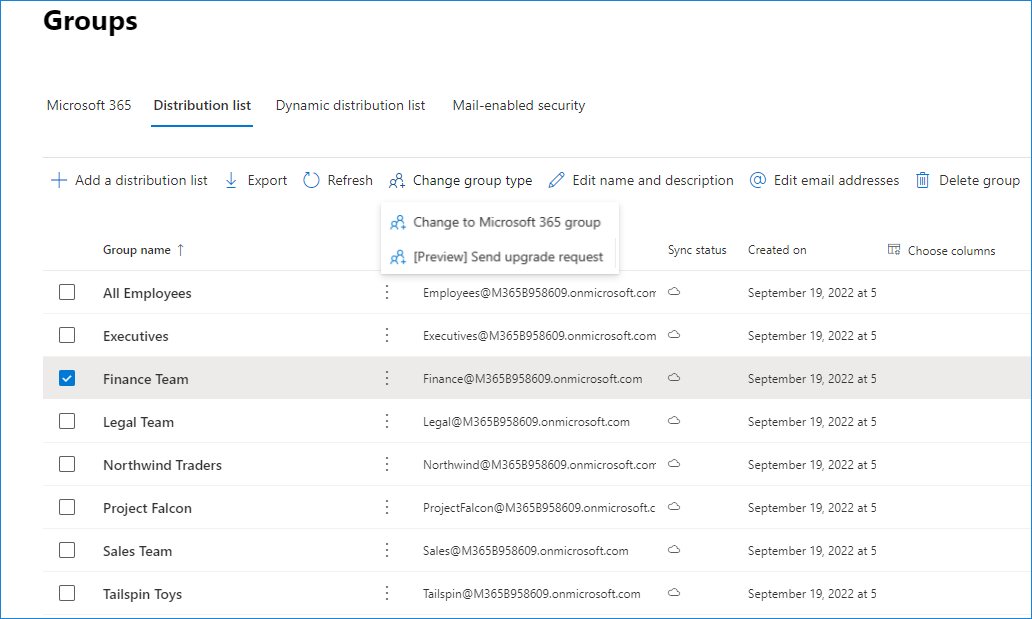 office 365 outlook edit distribution list