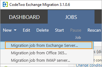 Exchange migration 2010-2016 with CodeTwo migration tool.