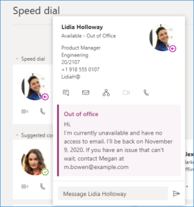 How to set up out of office messages in Office 365