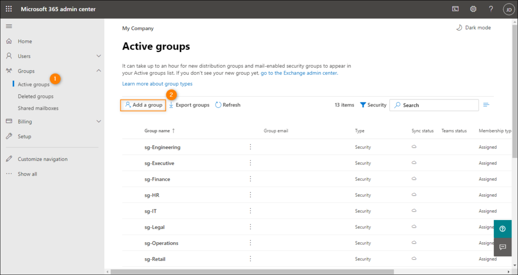 Office 365 security groups learn how to manage them