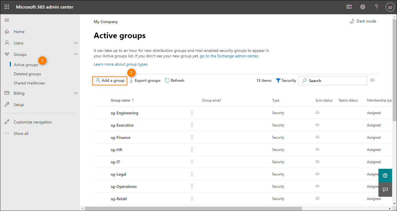 Microsoft Dynamic Distribution List