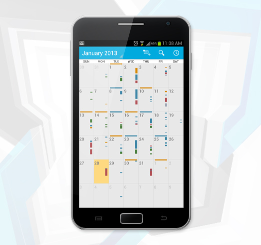Android Exchange Calendar - Time Table