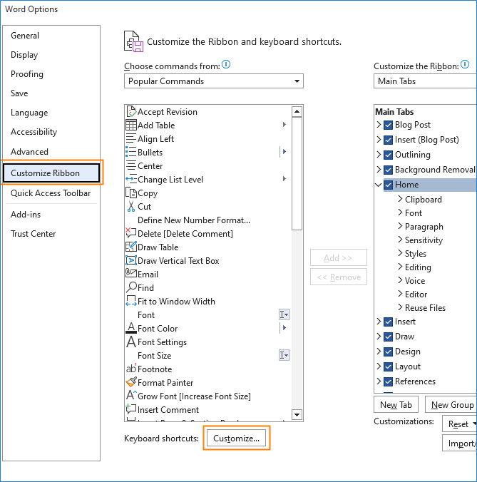 Disabling the Read Aloud functionality in Outlook and Word