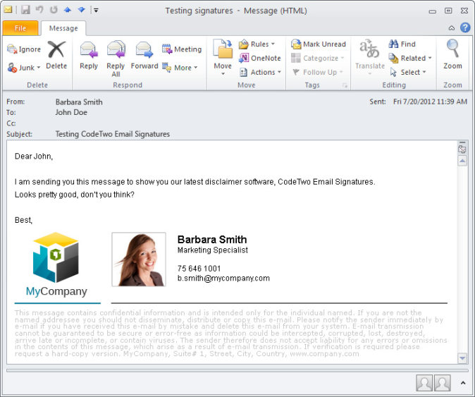 microsoft office 365 outlook email signature
