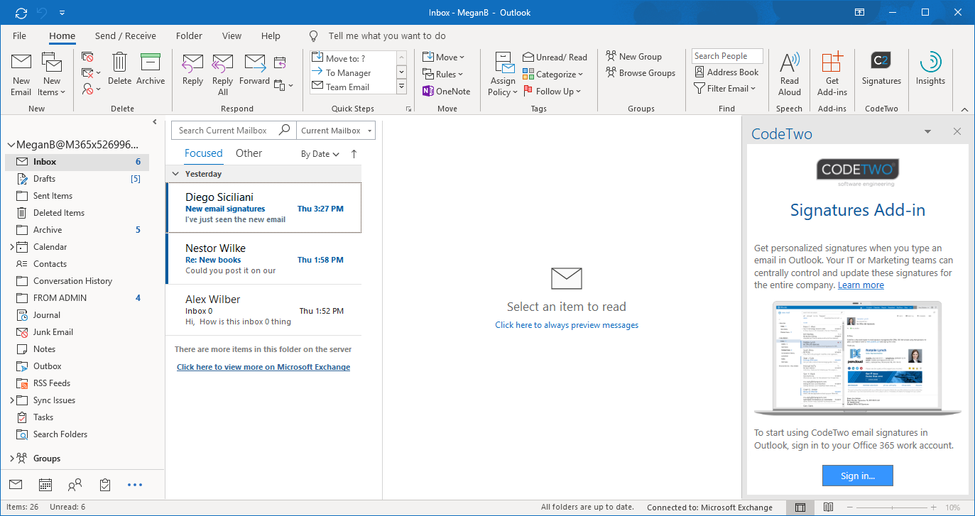 how to add signatures to an outlook email