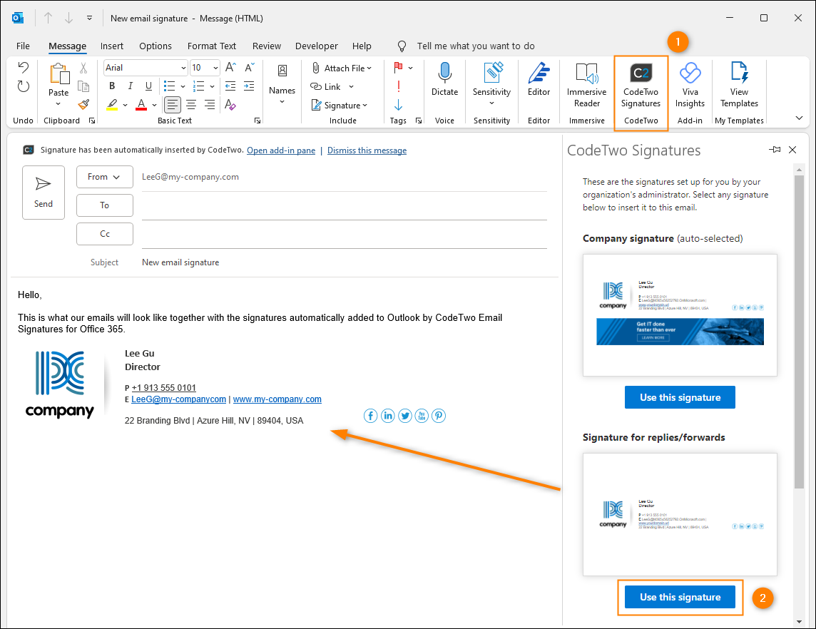 How To Set Email Signature In Outlook